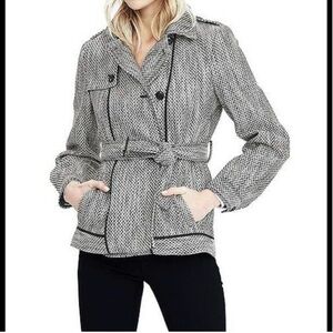 Banana Republic Black and White Trench Coat